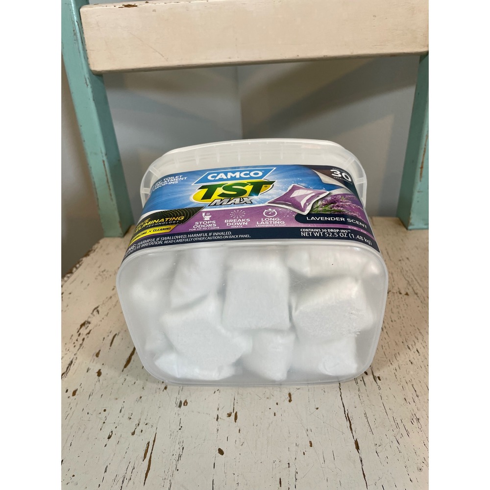 Camco TST Max RV Toilet Treatment Drop-Ins Lavender Scent 27 Count 41653 READ - Picture 3 of 3